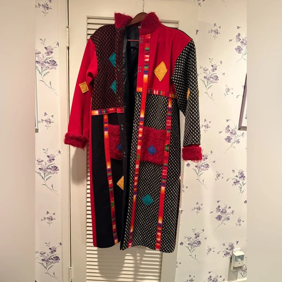 Coloratura Long Wool & Mohair Winter Coat in Size Medium/Large - Picture 2 of 6